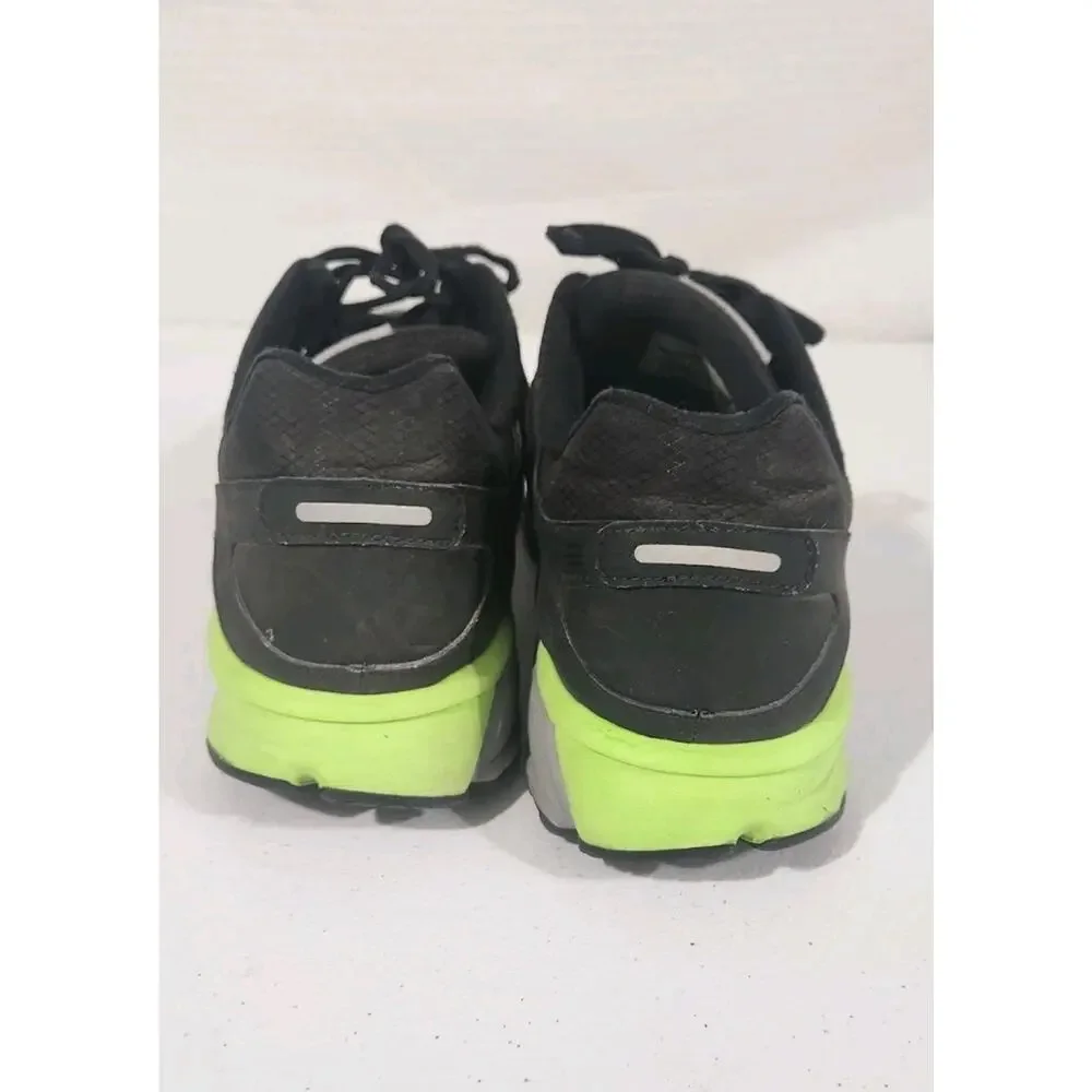 VTG Nike Anodyne DS Flywire Mens Black Neon Green Athletic Running Shoes Size 12